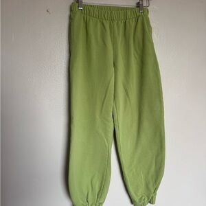 Brandy Melville Lime Green Joggers